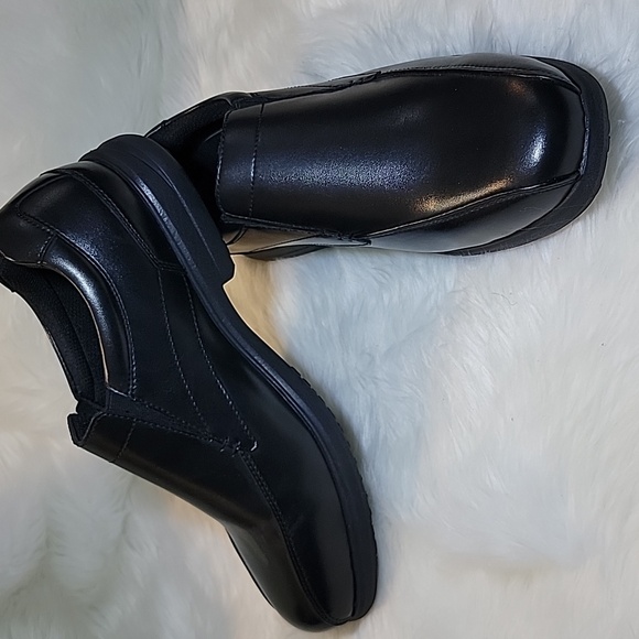 NUNN BUSH  Mens DUAL COMFORT BLACK SLIP-ON CASUAL DRESS MENS 9Wide Width SHOES - Picture 5 of 12